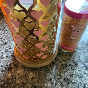 Pink zebra warmer heart